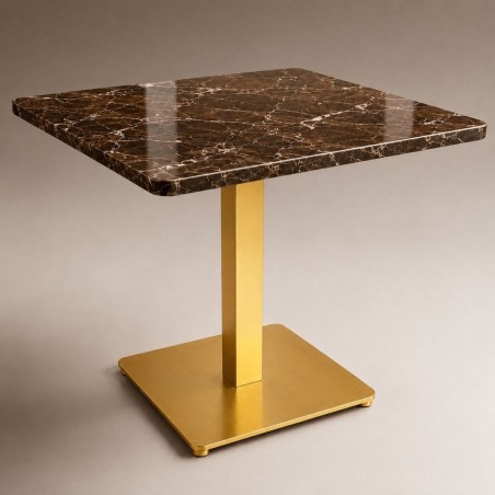 Picior metalic pentru masa 80x80 cm, auriu