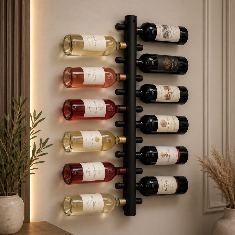Raft de perete/suport vinuri, Wine Stand, metal