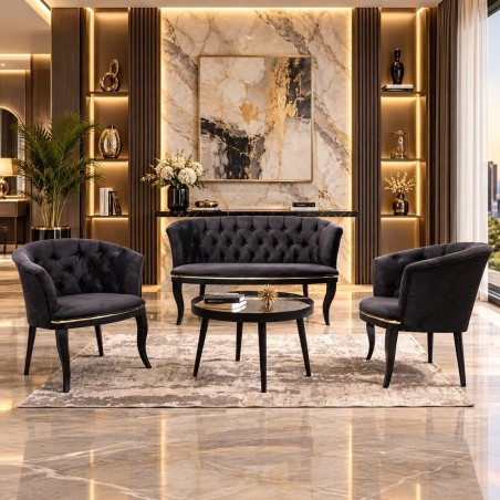Set canapea Milano negru